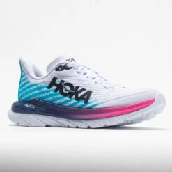 HOKA Mach 5 Women's White/Scuba Blue -Hoka Store 048542 5