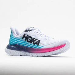 HOKA Mach 5 Men's White/Scuba Blue -Hoka Store 048548 5