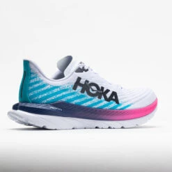 HOKA Mach 5 Men's White/Scuba Blue -Hoka Store 048548 6