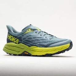 HOKA Speedgoat 5 Men's Stone Blue/Dark Citron -Hoka Store 049271 5