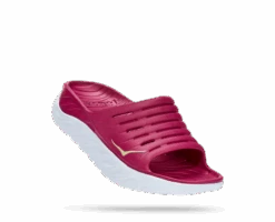 Hoka Women's Ora Recovery Slide (FFBT - Festival Fuchsia/Butterfly)