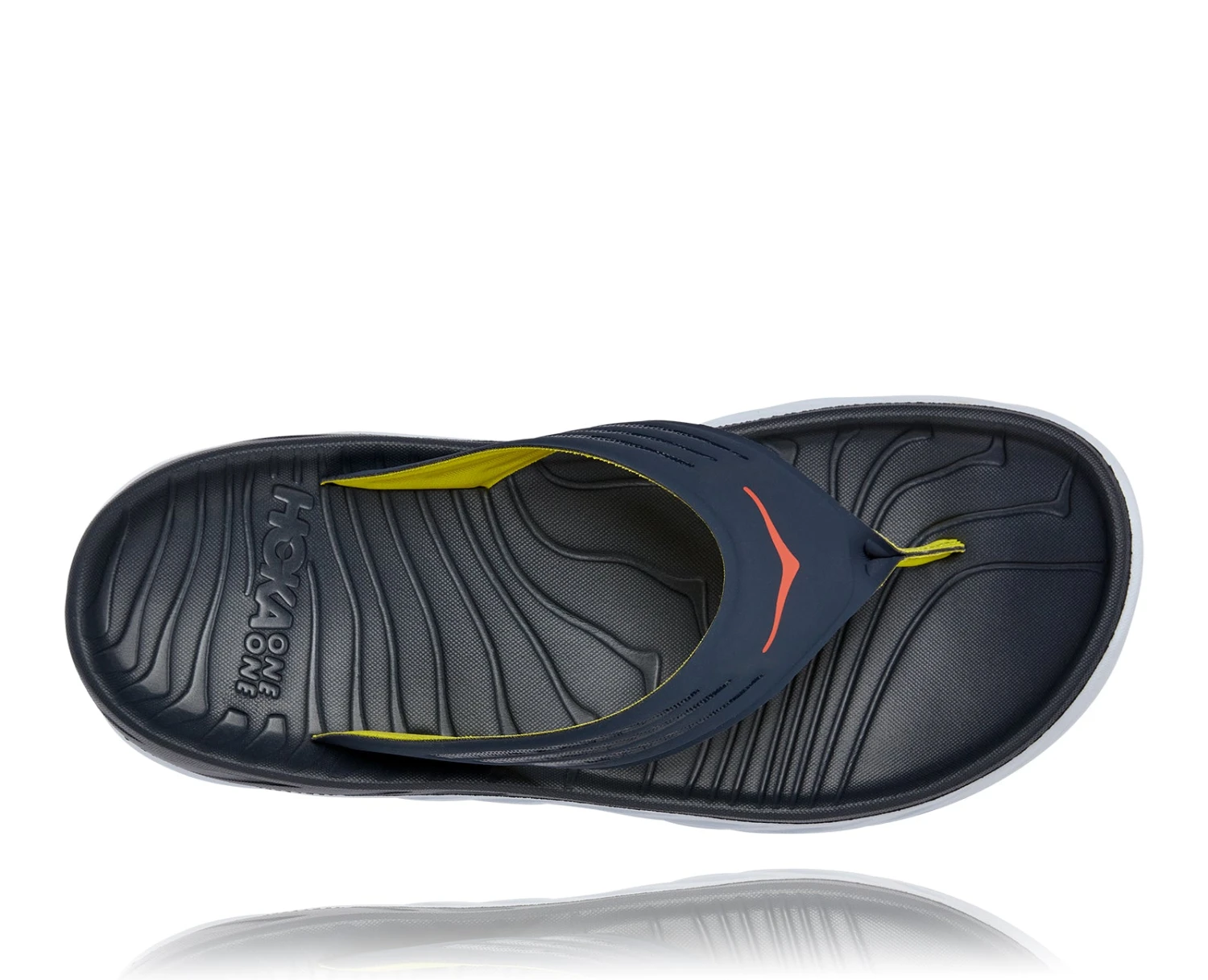 Hoka Men's Ora Recovery Flip (OBFS - Ombre Blue/Fiesta) 4 Hoka Men's Ora Recovery Flip (OBFS - Ombre Blue/Fiesta) - Image 2