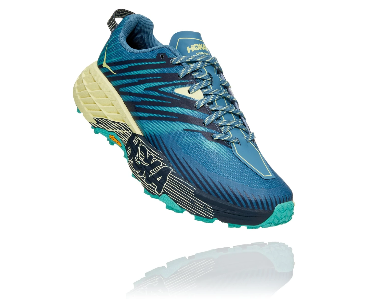 Hoka Women's Speedgoat 4 (PBLG - Provincial Blue/Luminary Green) 3 Hoka Women's Speedgoat 4 (PBLG - Provincial Blue/Luminary Green)
