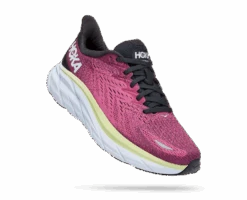 Hoka Women's Clifton 8 (BGIR - Blue Graphite/Ibis Rose)