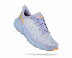 Hoka Women's Clifton 8 (BLSG - Baby Lavender/Smoke Green)