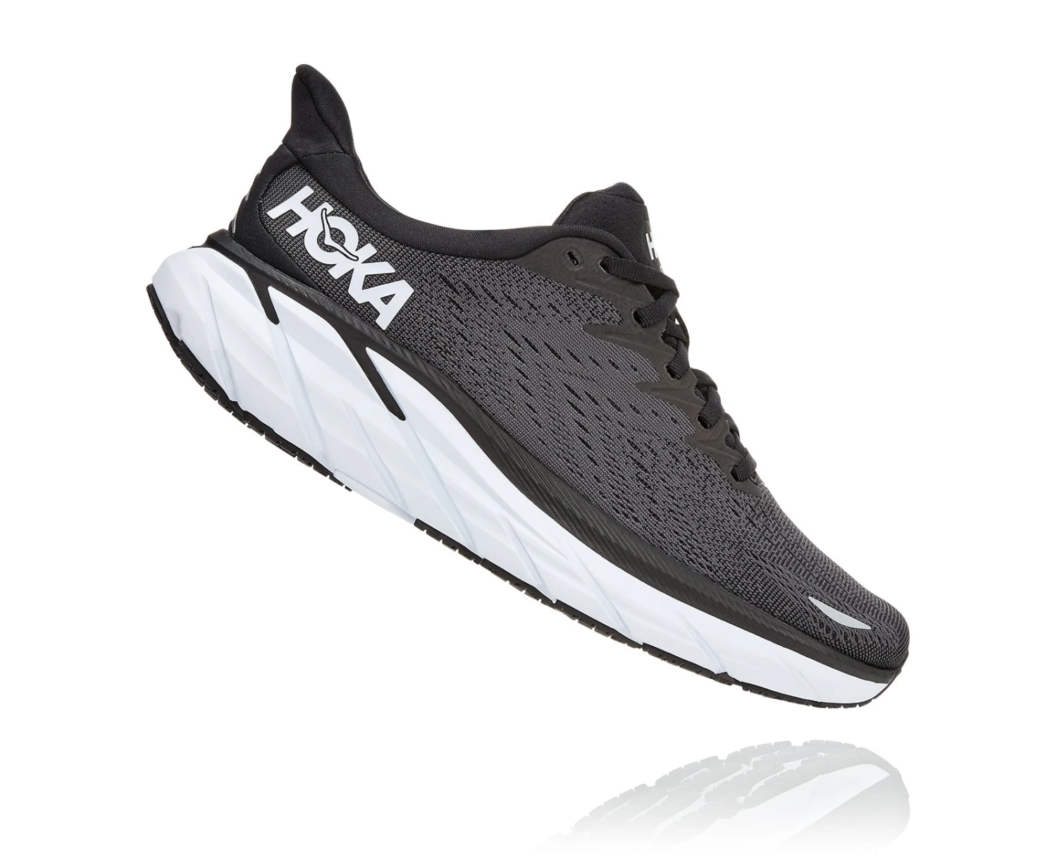 Hoka Women's Clifton 8 (BWHT - Black/White) 4 Hoka Women's Clifton 8 (BWHT - Black/White) - Image 2