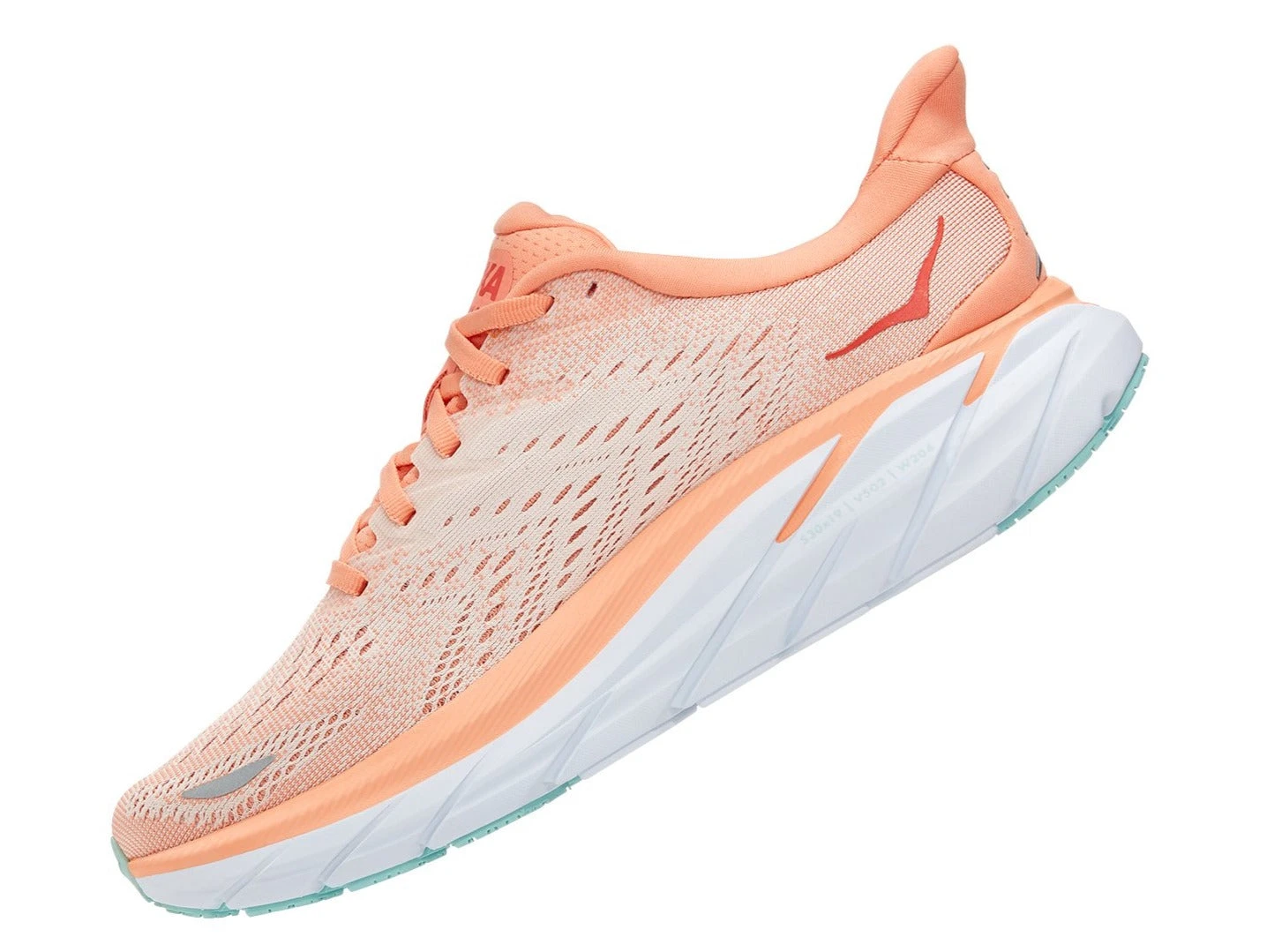 HOKA Women's Clifton 8 - Cantaloupe/Silver Peony (1119394-CSPY) 6 HOKA Women's Clifton 8 - Cantaloupe/Silver Peony (1119394-CSPY) - Image 4