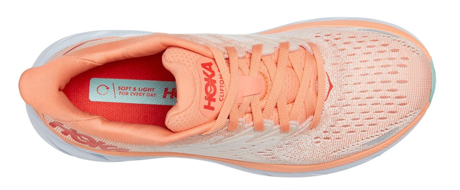 HOKA Women's Clifton 8 - Cantaloupe/Silver Peony (1119394-CSPY) 7 HOKA Women's Clifton 8 - Cantaloupe/Silver Peony (1119394-CSPY) - Image 5