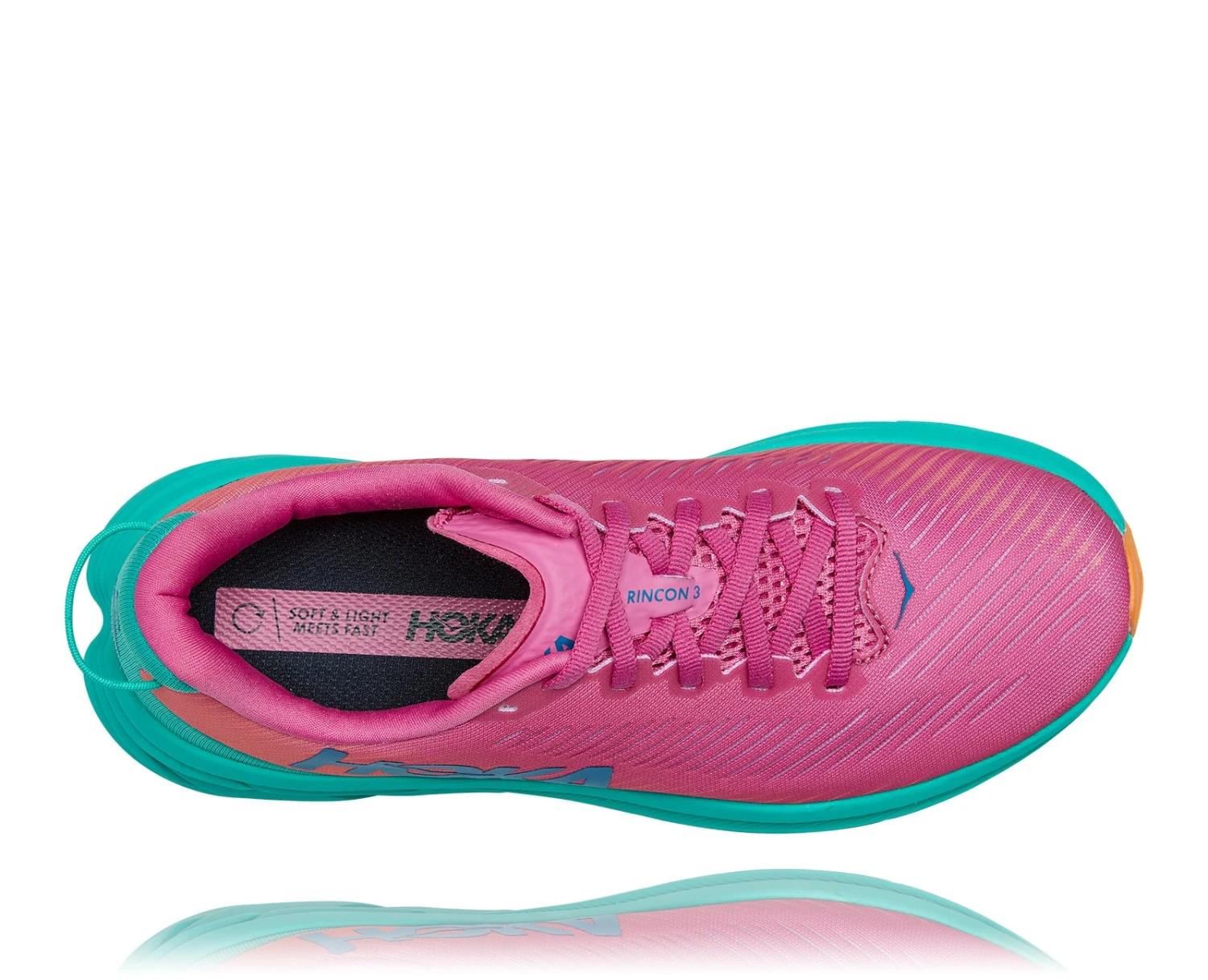 Hoka Women's Rincon 3 (PPAT - Phlox Pink/Atlantis) 7 Hoka Women's Rincon 3 (PPAT - Phlox Pink/Atlantis) - Image 5