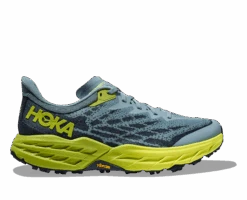 Hoka Men's Speedgoat 5 (SBDCT - Stone Blue/Dark Citron)