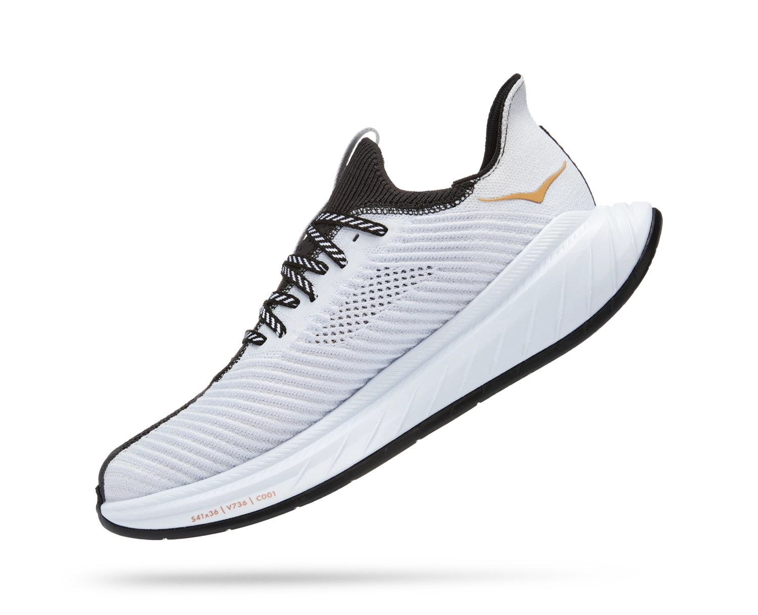 Hoka Men's Carbon X 3 (BWHT - Black/White) 6 Hoka Men's Carbon X 3 (BWHT - Black/White) - Image 4