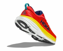 Hoka Men's Bondi 8 (RAFL - Red Alert/Flame) -Hoka Store 1123202 RAFL 4