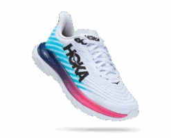 Hoka Men's Mach 5 (WSBB - White/Scuba Blue)