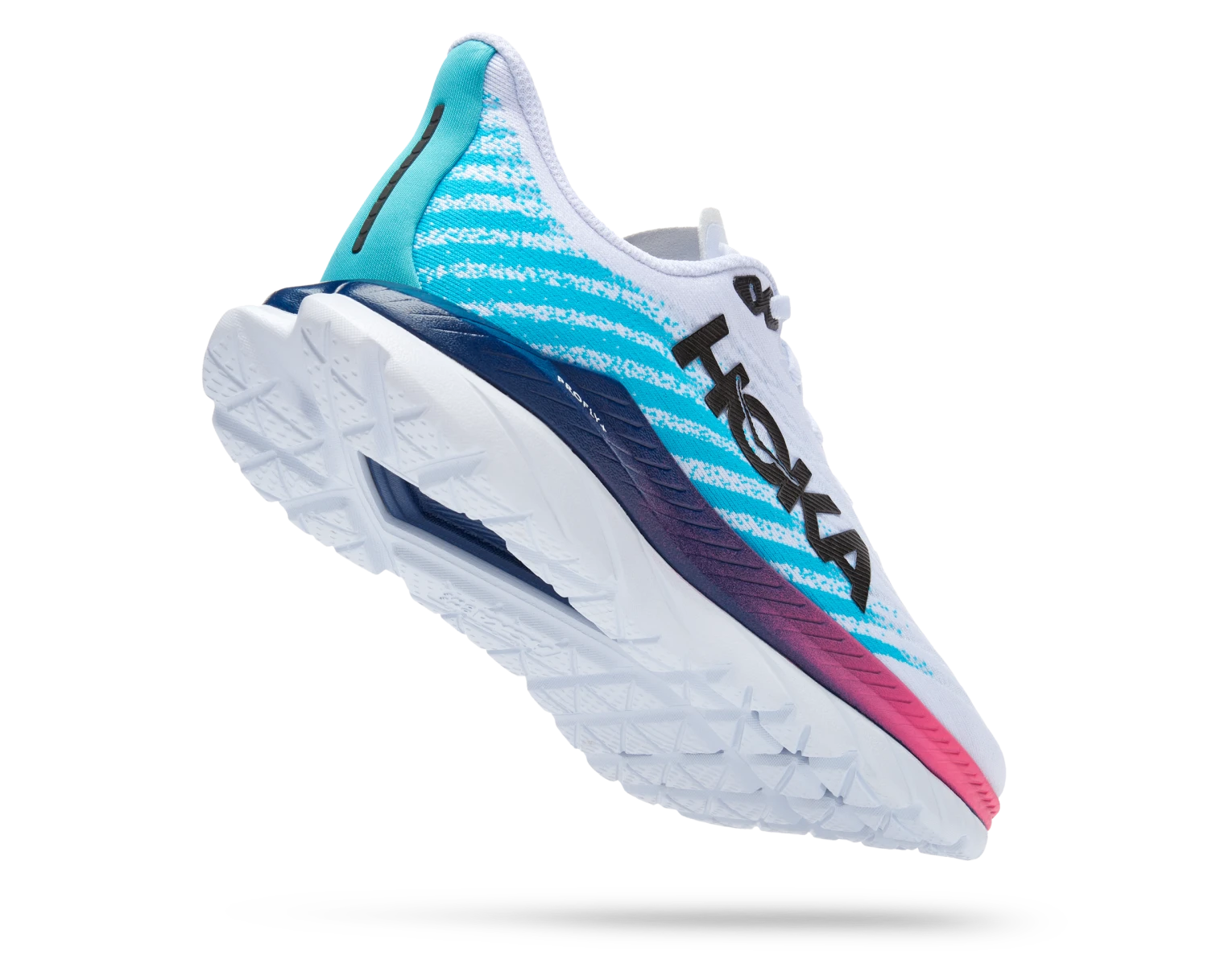 Hoka Women's Mach 5 (WSBB - White/Scuba Blue) 5 Hoka Women's Mach 5 (WSBB - White/Scuba Blue) - Image 3