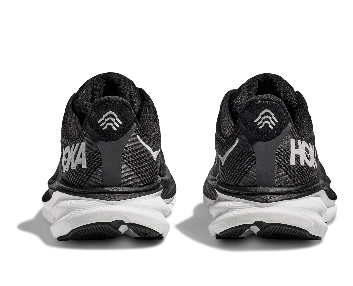 Hoka Men's Clifton 9 WIDE (BWHT - Black/White) 8 Hoka Men's Clifton 9 WIDE (BWHT - Black/White) - Image 6