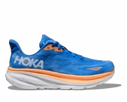 Hoka Men's Clifton 9 WIDE (CSAA - Coastal Sky/All Aboard)