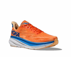 Hoka Men's Clifton 9 WIDE (VOIM - Vibrant Orange/Impala) -Hoka Store 1127895 VOIM 6 6316faa6 d458 4f13 b978 09eda15e84a3