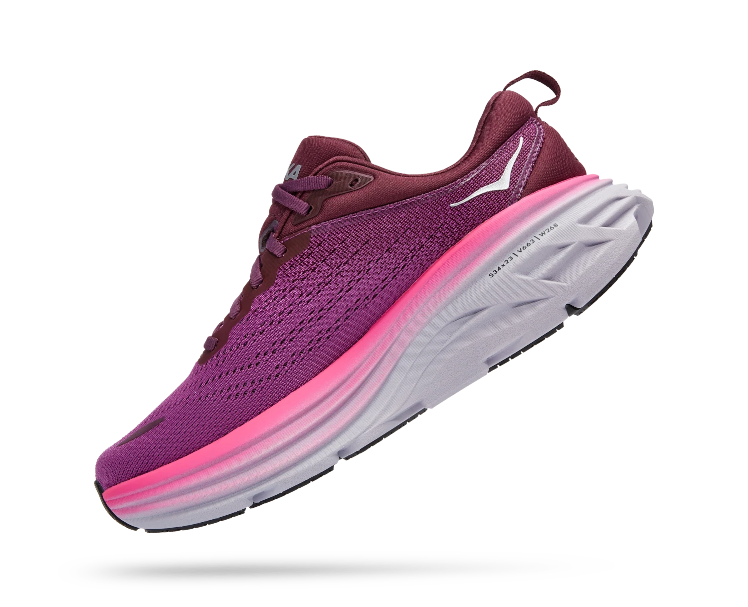 Hoka Women's Bondi 8 (BGWN - Beautyberry/Grape Wine) 6 Hoka Women's Bondi 8 (BGWN - Beautyberry/Grape Wine) - Image 4