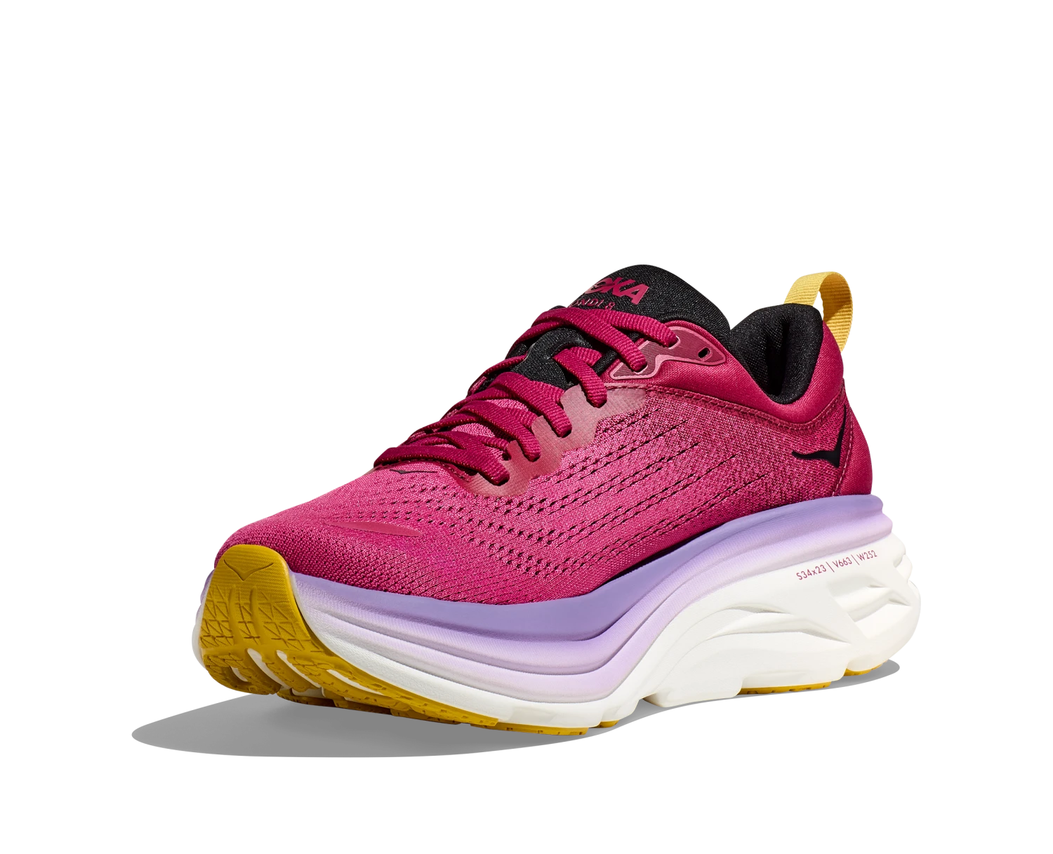 Hoka Women's Bondi 8 (CJPY - Cherries Jubilee/Pink Yarrow) 7 Hoka Women's Bondi 8 (CJPY - Cherries Jubilee/Pink Yarrow) - Image 5