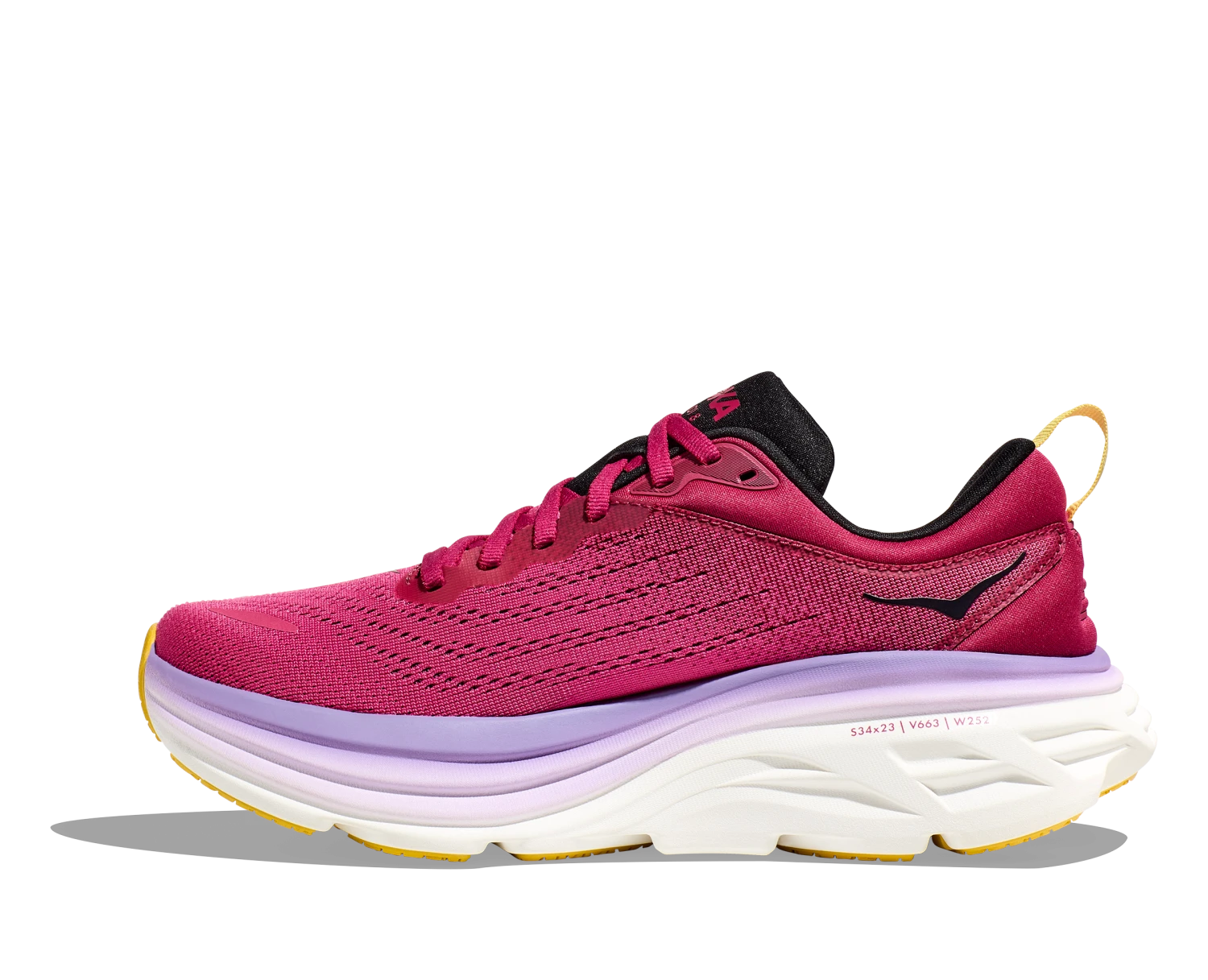 Hoka Women's Bondi 8 (CJPY - Cherries Jubilee/Pink Yarrow) 4 Hoka Women's Bondi 8 (CJPY - Cherries Jubilee/Pink Yarrow) - Image 2