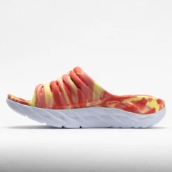 HOKA Ora Recovery Slide Swirl Unisex Yellow Pear/Fiesta 10 HOKA Ora Recovery Slide Swirl Unisex Yellow Pear/Fiesta -Hoka Store 570558 1