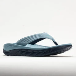 HOKA Ora Recovery Flip Men's Stone Blue/Outer Space -Hoka Store 570604 5
