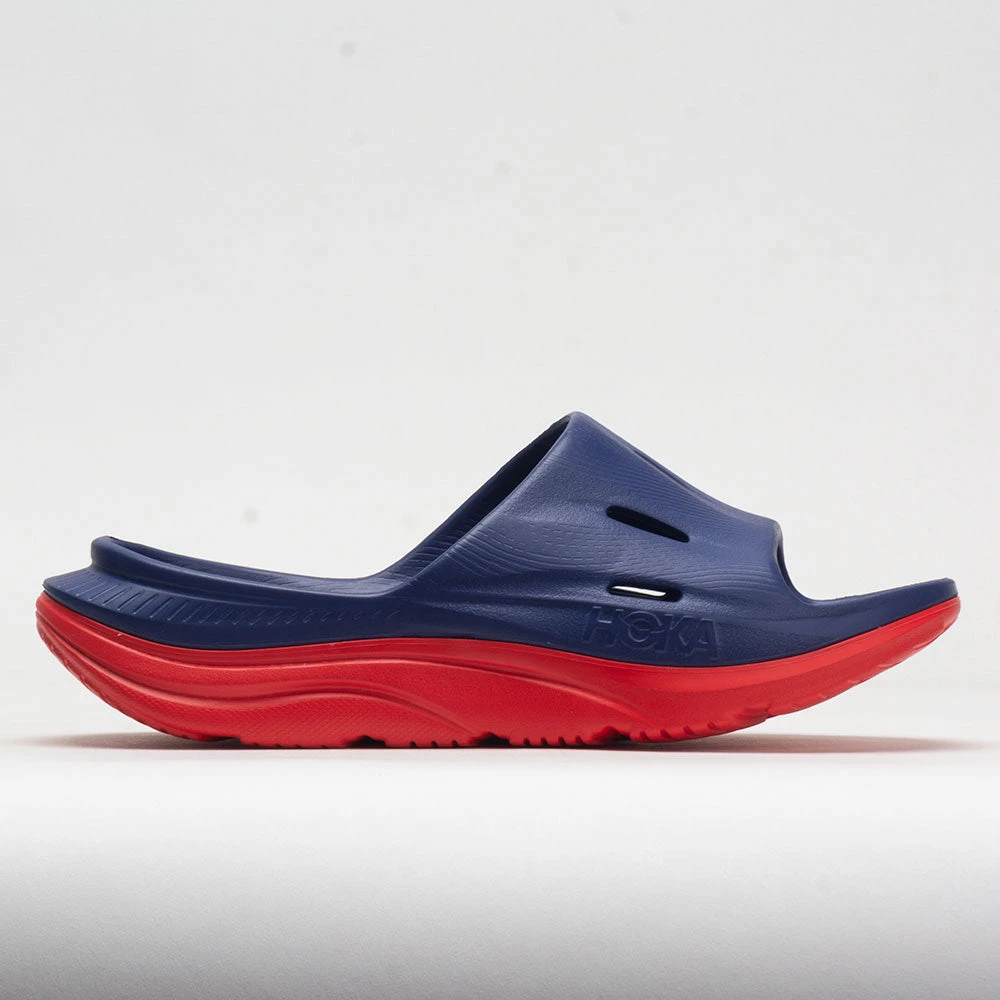 HOKA Ora Slide 3 Unisex Bellwether Blue/Red Alert 3 HOKA Ora Slide 3 Unisex Bellwether Blue/Red Alert