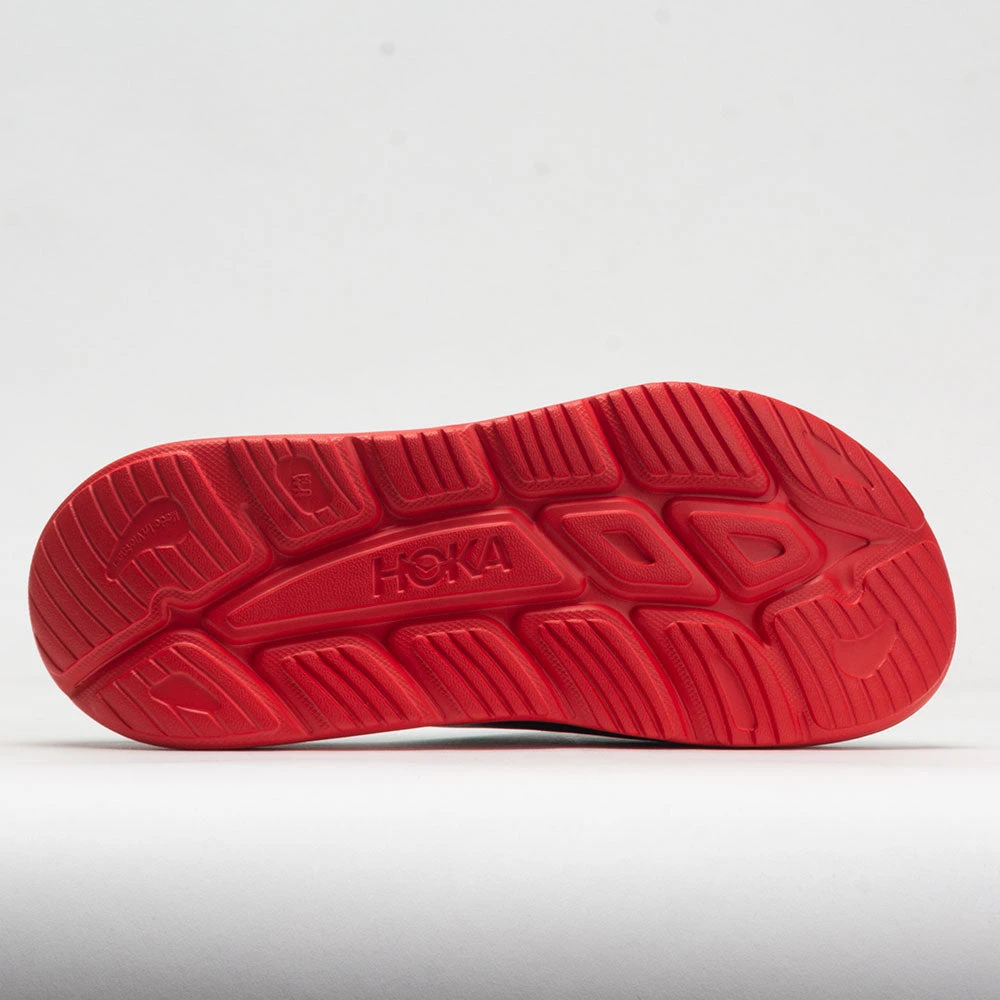 HOKA Ora Slide 3 Unisex Bellwether Blue/Red Alert 6 HOKA Ora Slide 3 Unisex Bellwether Blue/Red Alert - Image 4