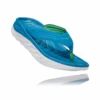 Hoka Men's Ora Recovery Flip (BSGB - Blue Sapphire/greenbriar) -Hoka Store MOraFlipBSGB