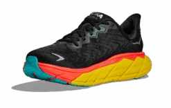 HOKA Men's Arahi 6 -Hoka Store hoka mens arahi 6 running shoe black red yellow 1