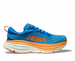 Hoka Men's Bondi 8 WIDE (CSVO - Coastal Sky/Vibrant Orange)