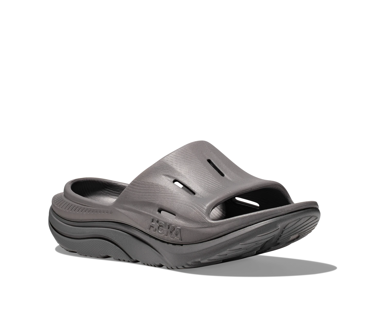 Hoka U Ora Recovery Slide 3 (GYGY - Grey/Grey) 3 Hoka U Ora Recovery Slide 3 (GYGY - Grey/Grey)